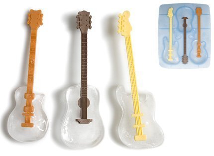 1 Pack Silicone Ice Tray Guitar Shape Mould for Kitchen Tools/Chocolate/ice Mold - Image 2