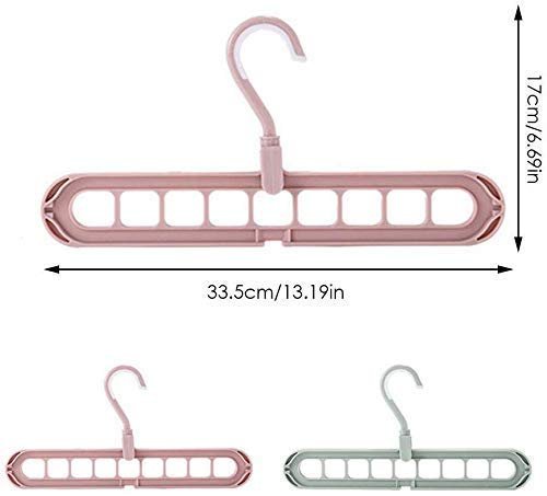 9 in 1 Magic Hanger Storage Rack Adjustable Anti-Slip Hanger Hooks Closet Tie Scarf Organize Holder Pants Clothing Drying Rack (Pack of 4) - Image 2